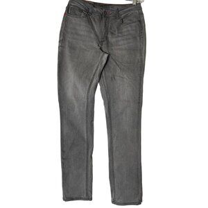 Peace Love World Women's Grey Straight Leg Jeans Size US-4 Cotton Blend Goth